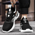 Men's shoes 2025 new winter soft sole anti-odor flyknit mesh shoes men's versatile mesh casual sports running shoes