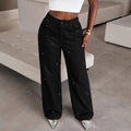 Fashionjeans women's high waist sparkling diamond wide leg jeans starry hot diamond loosedrapedstraight-leg denim pants