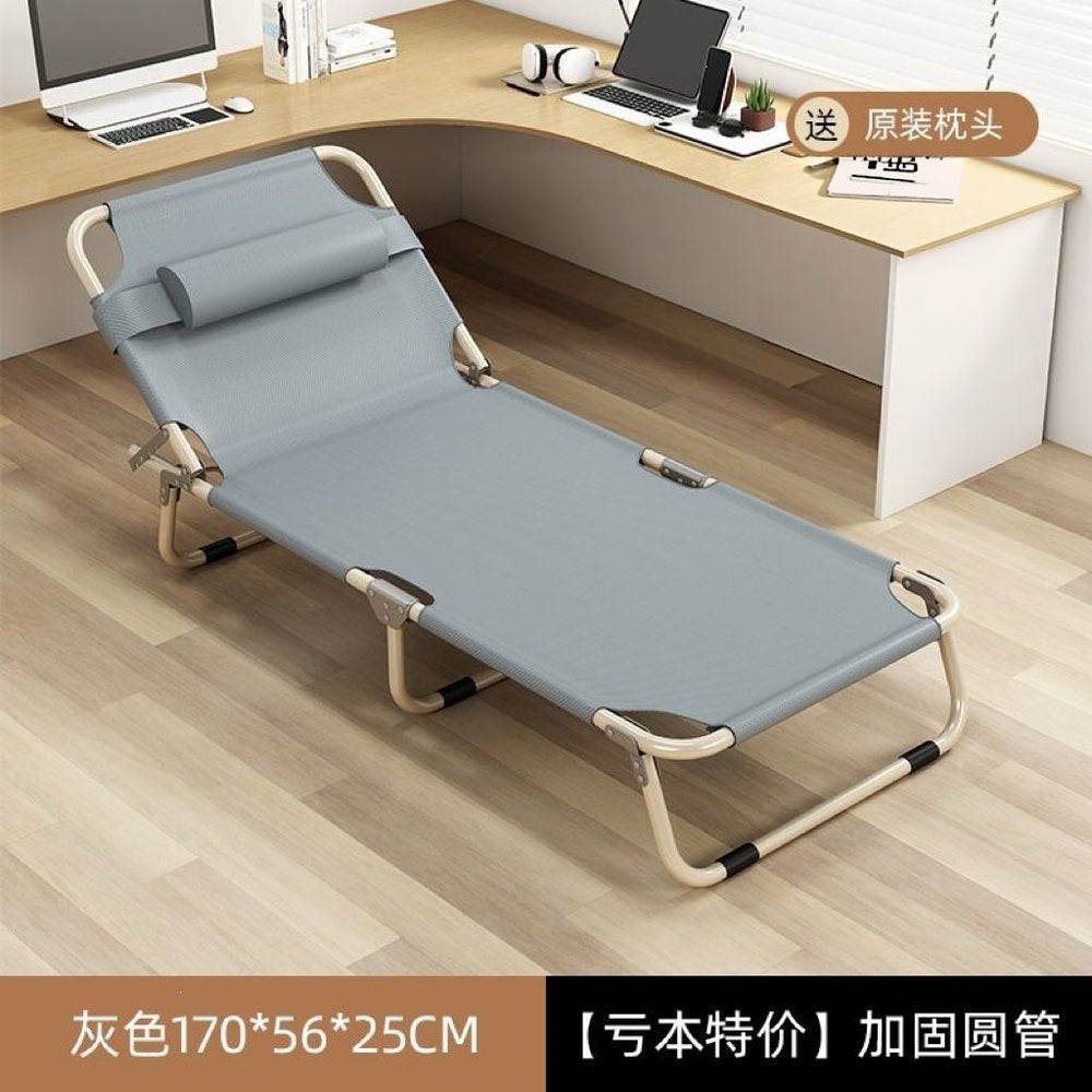 Lunch break foldable bed office single lunch break lounge chair adult for home foldable outdoor portable hospital camp bed