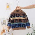 Kids' sweater  autumn/winter new collection: fleece-lined, extra thick knitwear for boys and girls