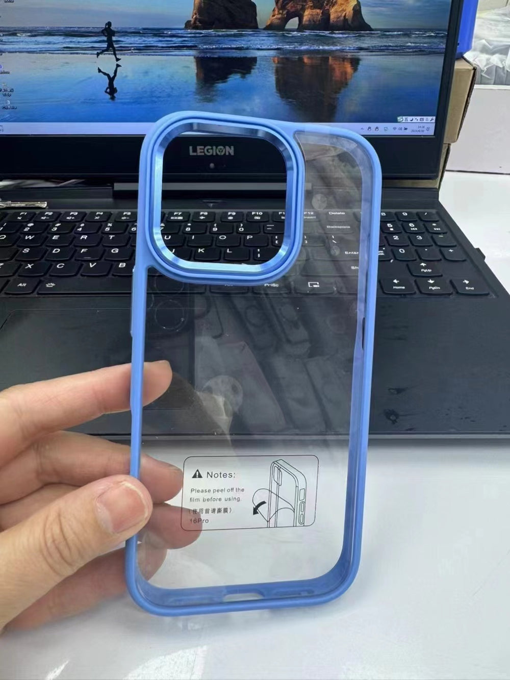 Suitable for iphone 17 air orange phone case, 15 apple 16 transparent hard case with gold shield metal lens ring, drop-proof