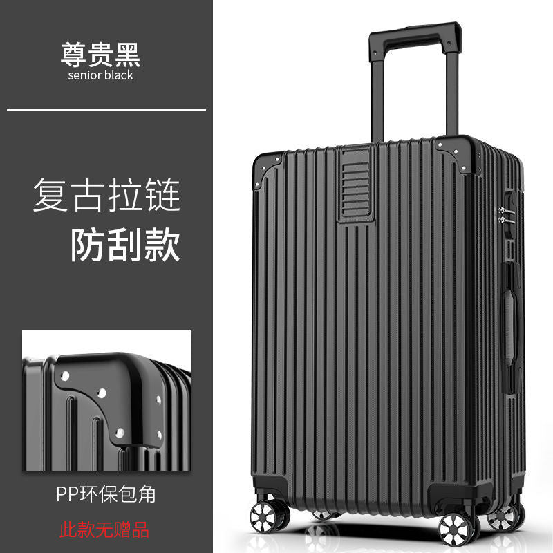 Simple luggage student pull rod box password box universal wheel leather box ins large capacity suitcase