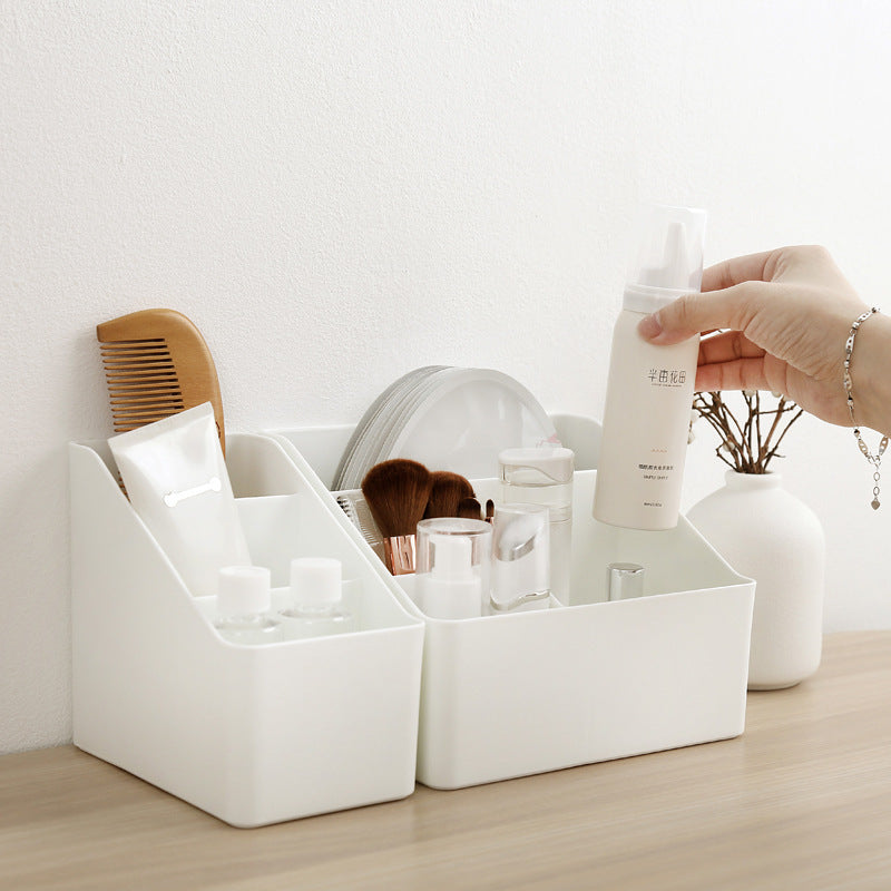 Living room multifunctional plastic office desktop remote control storage box cosmetic storage box