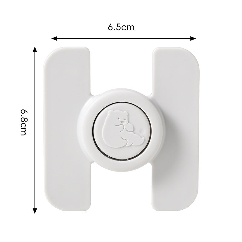 2026 new refrigerator lock, child safety lock, double buckle wardrobe lock, cabinet door lock, protective lock, drawer lock - cross-border