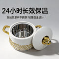 High-end light luxury cross-border insulated lunch box 3pcs food warmer 2l-2.5l-3l hot-selling insulated tableware
