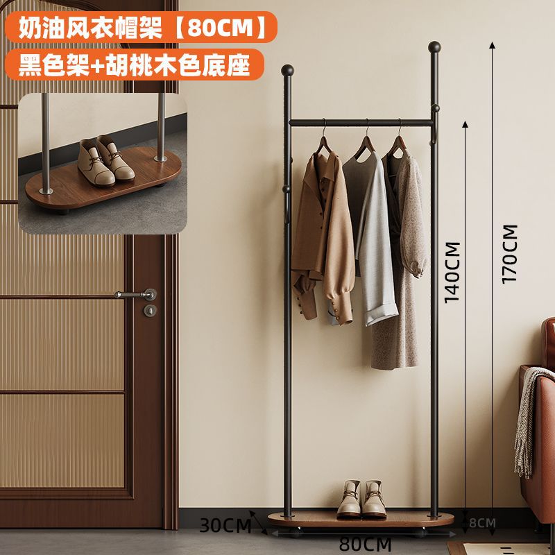 Casual clothes hanger italianaccessible luxury bedroom accessible luxury storage cream for home space floor-standing clothes coat rack shelf