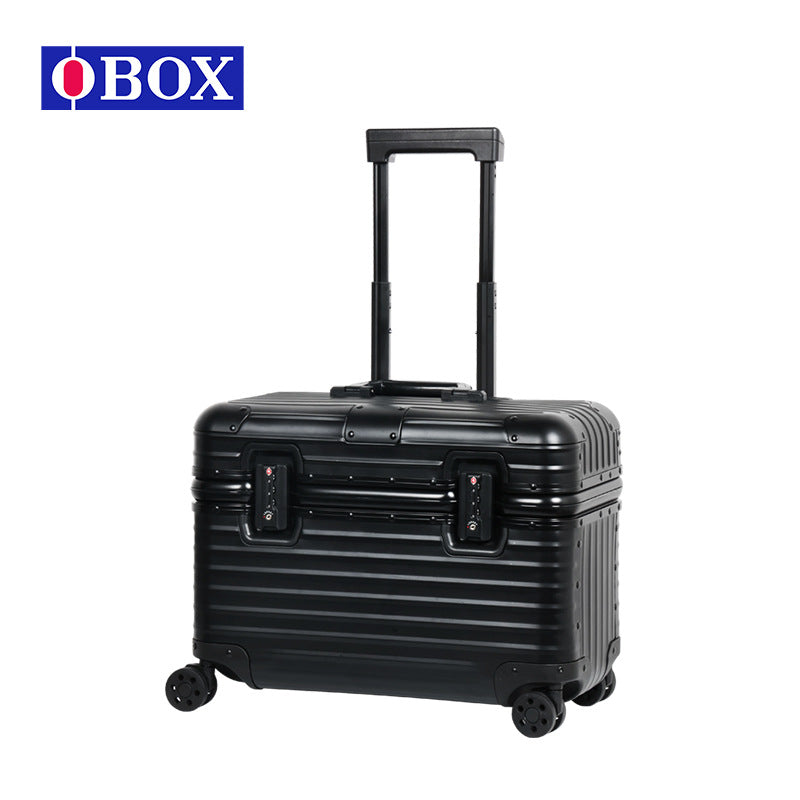 OBOX铝镁合金上翻盖拉杆登机箱摄影摄像工具箱航空机长箱18寸20寸