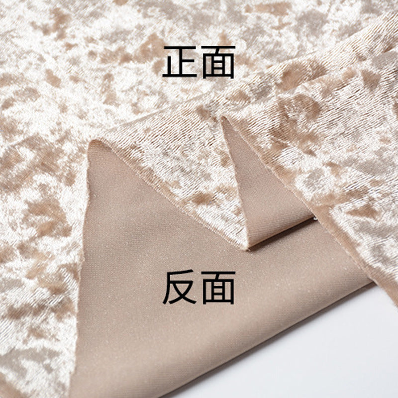 Gold diamond fleece fabric Snowflake diamond fleece elastic ice fleece knitted flannel polyester ammonia throw pillow sofa cloth velvet fabric