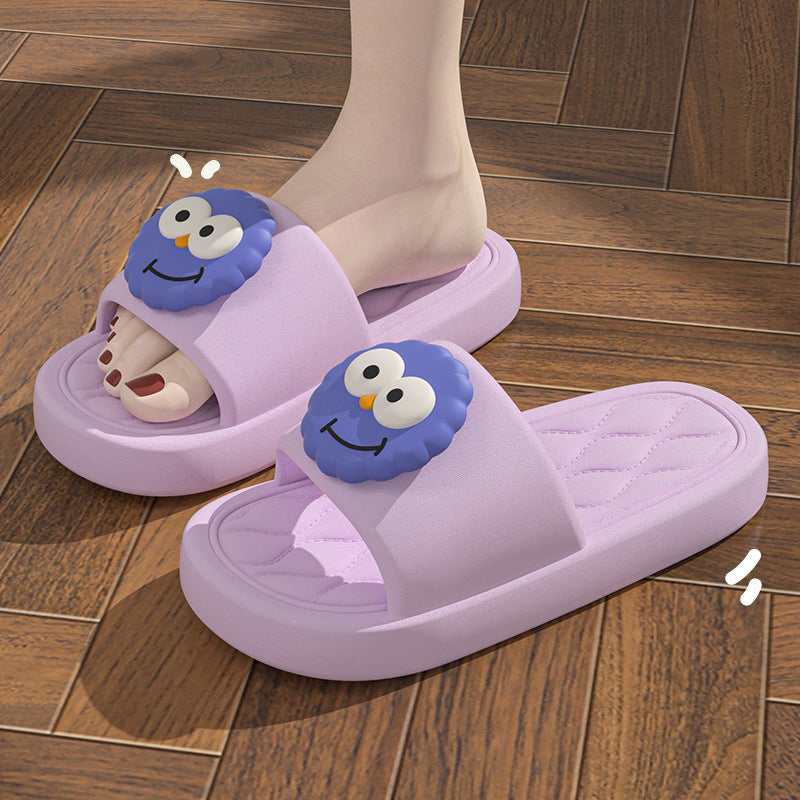 2025 new women's summer slippers - cloud-like comfort, soft sole, non-slip, thick-soled, one-strap sandals for home and bathroom use - wholesale