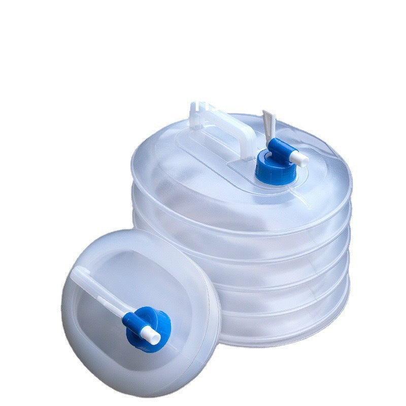 Outdoor retractable folding bucket Car kettle Car portable water storage tank Water bag with faucet water storage bucket