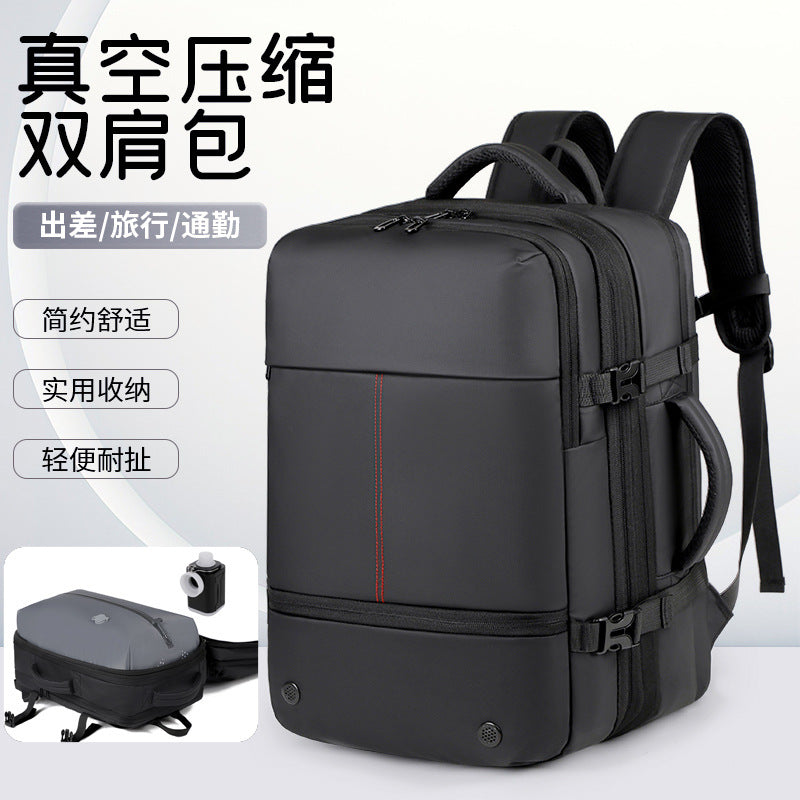 Premium Sense Vacuum Compression Business Backpack Men's Multifunctional Computer Bag Large Capacity Expansion Travel Backpack