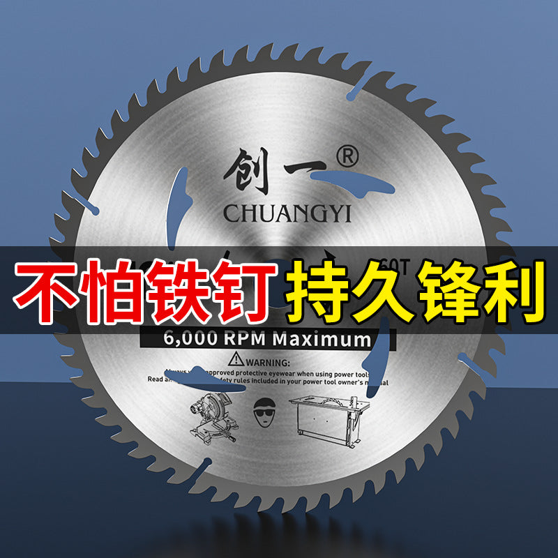 Chuangyi woodworking saw blade 4/10 dust-free saw angle grinder satchel saw cutting machine wood carbide electric circular saw blade