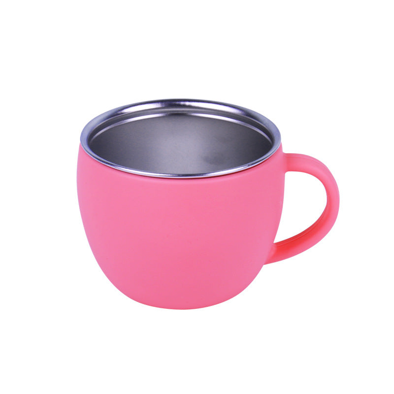 Factory new baby silicone stainless steel tableware set creative product 304 stainless steel children's silicone tableware bowl