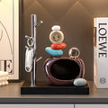 Good luck and turn the key storage ornaments for the entrance hall, high-end creative living room home decoration, housewarming gift