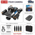 p9 brushless drone with gps return-to-home, long-endurance hd aerial photography, obstacle avoidance, and remote control