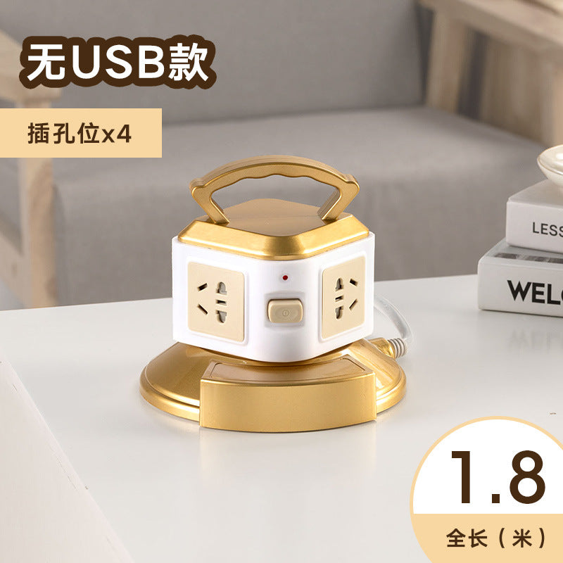 Smart vertical socket with usb mobile phone charging strip multi-functional plug-in board for home creative stereo plug-in cable