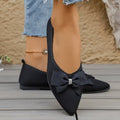 new arrivalplus size women's shoes fly woven slip-on bowscasual breathable knitting slimming look pointed toe flatsflats