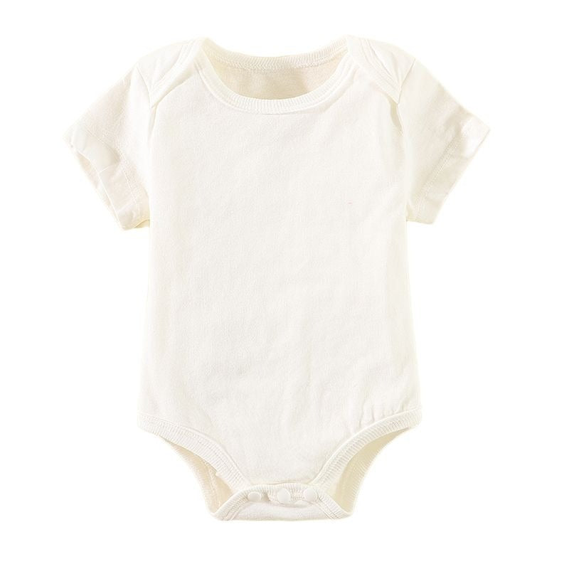 baby romper spring autum triangle crawling short-sleeved male and female baby cotton 0-1 year old one-piece girl butt-covering clothes