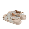 Home outwear slip-on slippers cross tie back buckle flats shoes double layer ivory white flatscasualeasiest for match