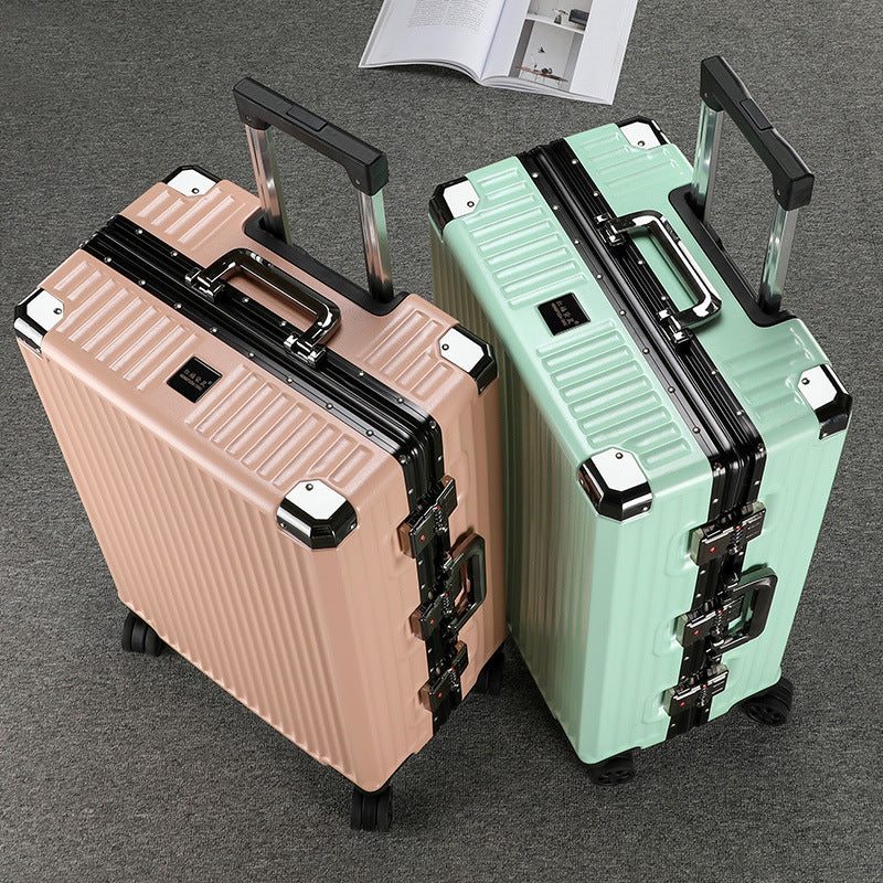 Luggage 2023 new thickened silent wheel password box can sit large capacity female strong and durable suitcase oversized