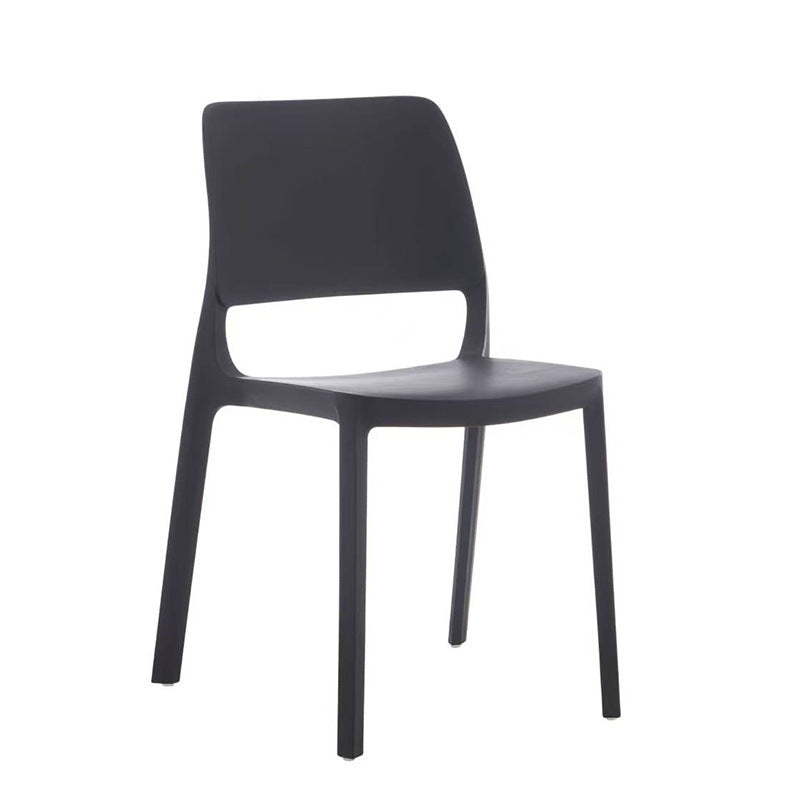 Scandinaviancasual plastic dining chair back chair thickened and stackable for homepopular restaurant restaurant milk tea shop chair