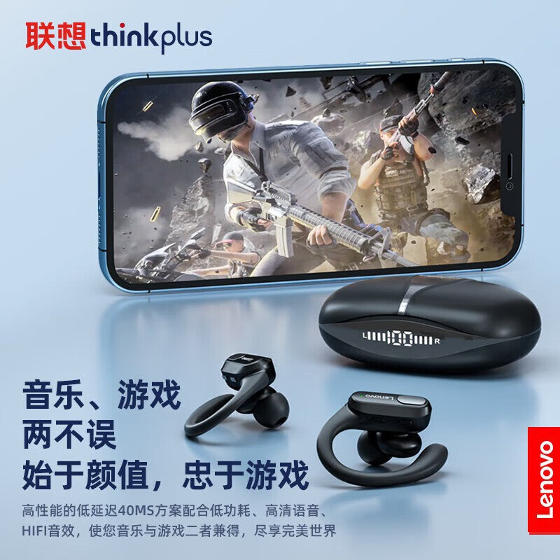 Lenovo thinkplus xt80 true wireless bluetooth digital display tws earphones - over-ear, sports, in-ear, low latency