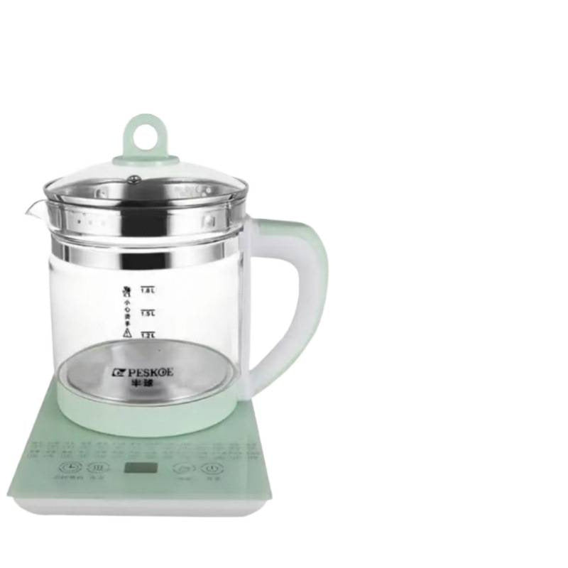 Hemisphere health pot is multi-functional. fully automatic tea making and water kettle. glass high temperature resistant thickened tea making and decoction pot