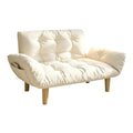Cream cloud lazy sofa double reclining rental house bedroom no-wash small apartment foldable dual-purpose sofa bed