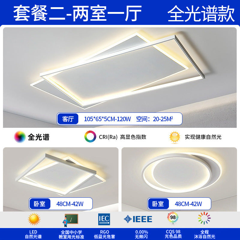Living Room Light Main Light Minimalist Modern Simple Ceiling Light Atmospheric Zhongshan Lighting Whole House Package Combination 2025 New