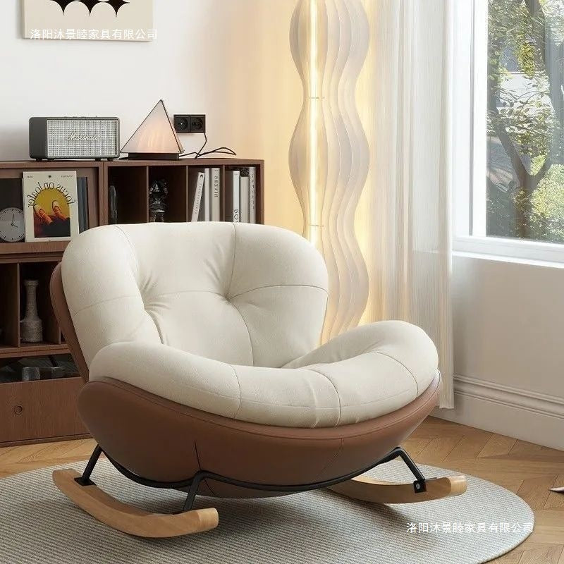 Snail chair medieval style rocking chair lounge chair for home living room lazy sofa chair adult balcony single rest