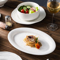 Minimalist blue and white polka dot ceramic bowls, plates, and dishes - perfect for home, restaurant, western cuisine, steak, high-end hotel, and unique dessert presentation