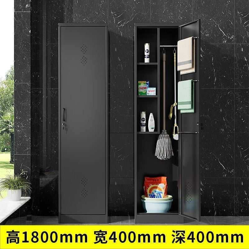 Steel housekeeping cleaning cabinet sundries tool storage storage cabinet large capacity dustproof sunproof moisture-proof cabinet