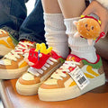 Hamburger shoes niche style original casual sneakers for girls new arrivalins trendy campus style kids bread shoes