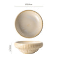 8inch bowl - kiln transformed warm white