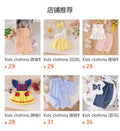 Kids clothing cross-border exclusive for european and american girls new arrival children's pink cherry t-shirt + shorts suit
