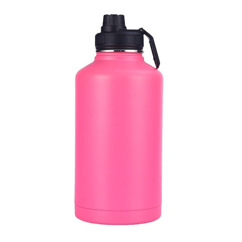 304 stainless steel insulated tumbler, outdoor portable sports water bottle, 64oz double-walled vacuum space bottle wholesale