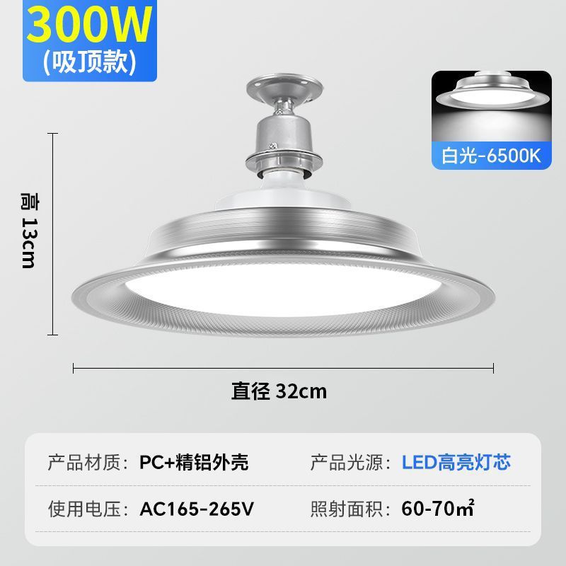 Three-proof led industrial and mining lamp industrial plant chandelier factory workshop stadium lighting warehouse super bright 100w light bulb