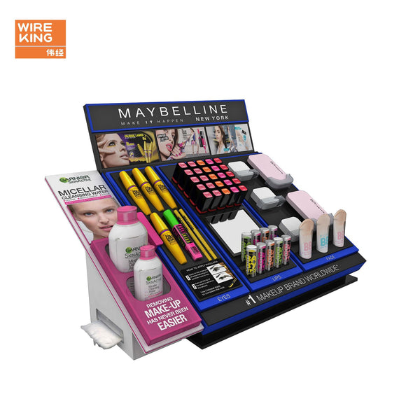 Factory custom acrylic desktop cosmetics booth skin care products makeup acrylic display stand brand display stand