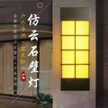 New outdoor wall lamp - waterproof, rustproof, marble finish, roman column style - perfect for courtyards, villas, entryways, and pillar lighting