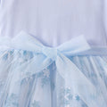 Girls' frozen elsa snowflake short-sleeve mesh princess dress - new summer collection - kids' lace tutu party dress