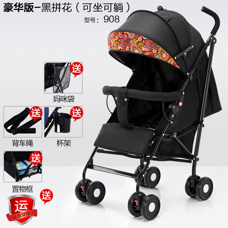 Wholesale baby strollers, umbrella strollers, sit and lie down, lightweight, foldablekids baby umbrella handle stroller, bb stroller, dropshipping