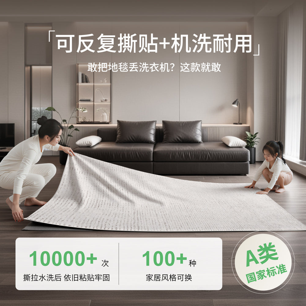 Removable and washable carpet, living room italian minimalist style sofa coffee table sound insulation mat, high-end no-wash and wipeable bedroom bedside blanket
