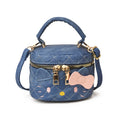 Diamond tweed style box bag japanese style cartoon kt cat kids mini cute hand bag satchel shoulder crossbody bag