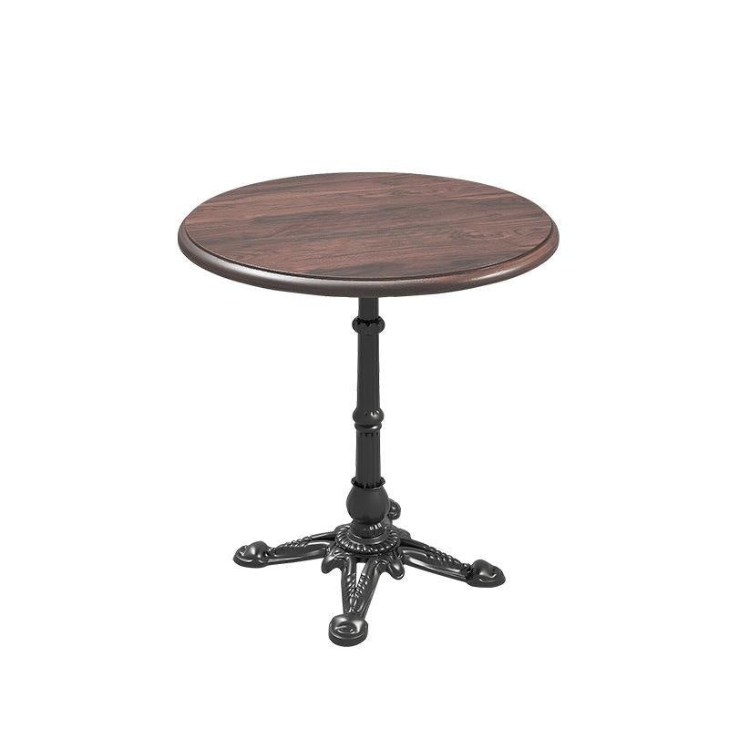 American retro solid wood square table and chair set - ideal for cafes, bubble tea shops, dessert parlors, western restaurants, and cocktail bars - commercial grade table
