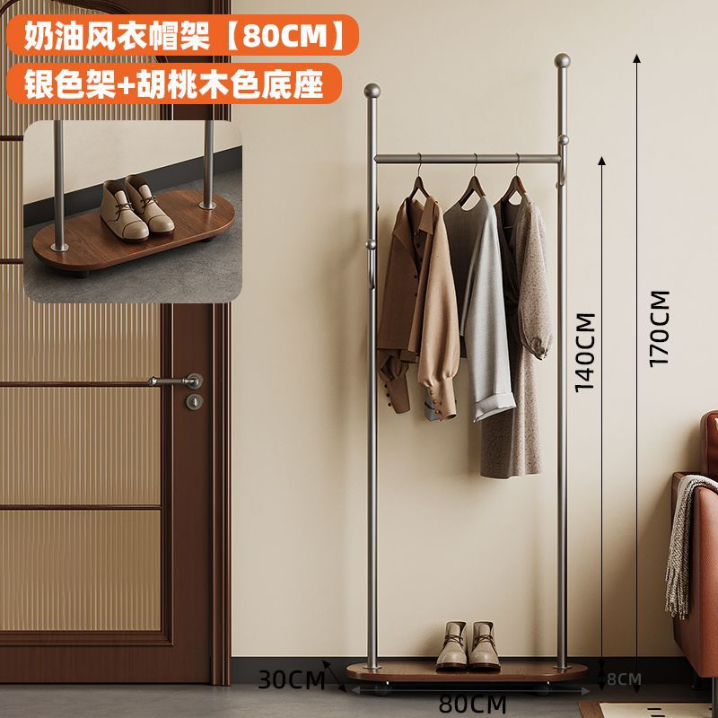 Casual clothes hanger italianaccessible luxury bedroom accessible luxury storage cream for home space floor-standing clothes coat rack shelf
