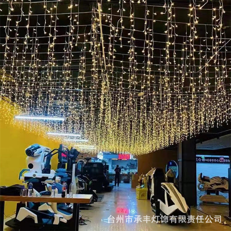 LED ice strip light string waterfall curtain light Gypsy lights outdoor project = lighting ambient light decorative light string light