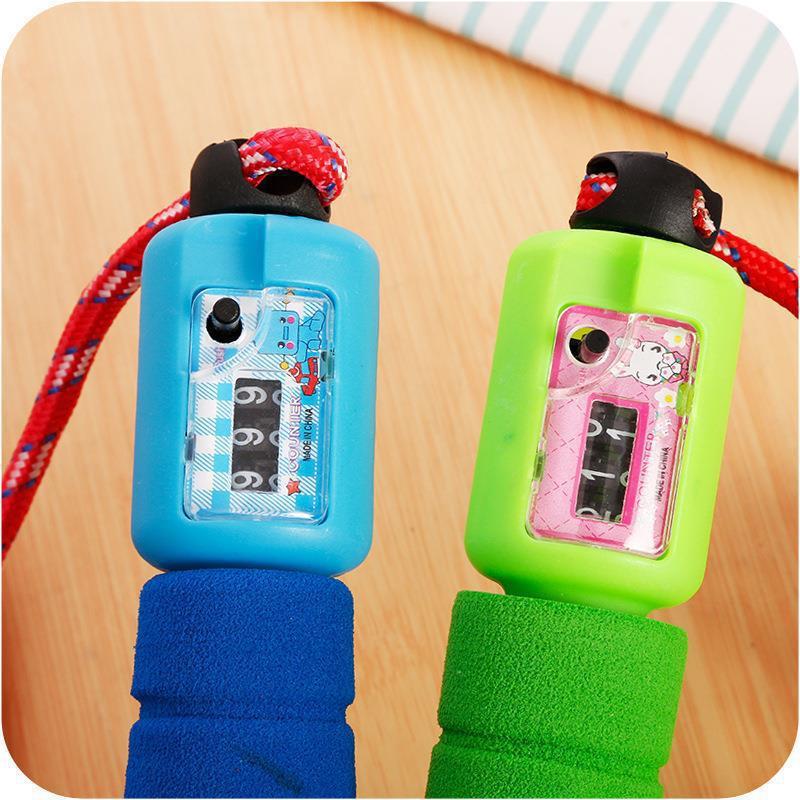 Primary and secondary school students school skipping rope adjustable count skipping rope fitness beginner skipping rope wholesale pattern rope gift
