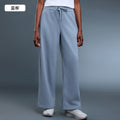 Women's fall/winter fleece-lined thickened straight-leg wide-leg pants - loose fit, warm, slimming, casual, and athletic long pants d25133