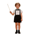 Source factory flower girl dress short-sleeved white shirt children's host piano performance evening dress kids first birthday dress