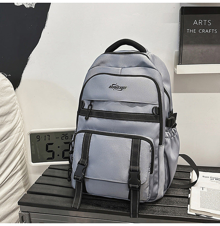 Schoolbag travel cool street junior high school boys multi-layer high school students college students large capacity burden reduction backpack